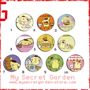 Pom Pom Purin ( Pompompurin ) - Pinback Button Badge Set 1a or 1b ( or Hair Ties / 4.4 cm Badge / Magnet / Keychain Set )